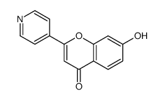 7-hydroxy-2-pyridin-4-ylchromen-4-one Structure