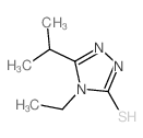 4-乙基-5-异丙基-4H-1,2,4-噻唑-3-硫醇结构式