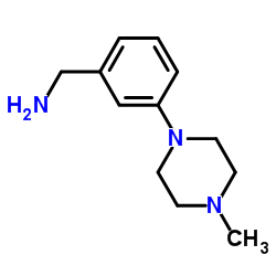 1-[3-(4-Methyl-1-piperazinyl)phenyl]methanamine Structure