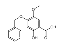 2-hydroxy-5-methoxy-4-phenylmethoxybenzoic acid结构式