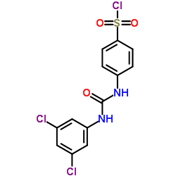4-[3-(3,5-DICHLORO-PHENYL)-UREIDO]-BENZENESULFONYL CHLORIDE结构式