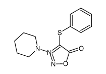 4-(Phenylthio)-3-(1-piperidinyl)sydnone结构式