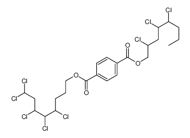 1-O-(4,5,6,8,8-pentachlorooctyl) 4-O-(2,4,5-trichlorooctyl) benzene-1,4-dicarboxylate结构式