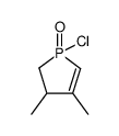 1-chlor-3,4-dimethyl-1-oxo-phosphol-2-en Structure