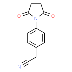 2-[4-(2,5-DIOXO-1-PYRROLIDINYL)PHENYL]ACETONITRILE结构式