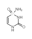 2-amino-2-oxo-1,5-diaza-2$l^C3H6N3O2P-phosphacyclohex-3-en-6-one structure