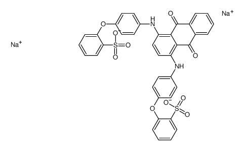 disodium [(9,10-dihydro-9,10-dioxo-1,4-anthrylene)bis(imino-4,1-phenyleneoxy)]bis(benzenesulphonate)结构式