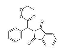 ethyl 2-(1,3-dioxoinden-2-yl)-2-phenylethaneperoxoate结构式