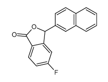 5-fluoro-3-naphthalen-2-yl-3H-isobenzofuran-1-one结构式