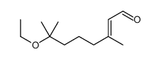 7-ethoxy-3,7-dimethyloct-2-enal Structure