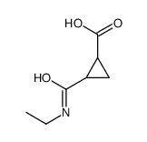 Cyclopropanecarboxylic acid, 2-[(ethylamino)carbonyl]- (9CI) Structure