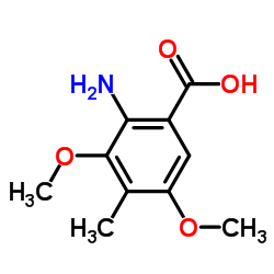 2-Amino-3,5-dimethoxy-4-methylbenzoic acid结构式