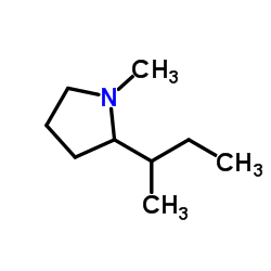 Pyrrolidine, 2-sec-butyl-1-methyl- (4CI) structure