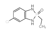 Ethylphosphonic diamide cyclic 4-chloro-o-phenylene ester结构式