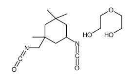 2-(2-hydroxyethoxy)ethanol,5-isocyanato-1-(isocyanatomethyl)-1,3,3-trimethylcyclohexane结构式