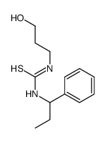 1-(3-hydroxypropyl)-3-(1-phenylpropyl)thiourea结构式