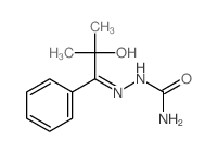 [(2-hydroxy-2-methyl-1-phenyl-propylidene)amino]urea structure