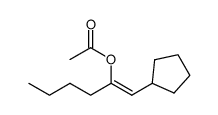 (Z)-1-cyclopentylhex-1-en-2-yl acetate结构式