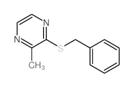 2-benzylsulfanyl-3-methyl-pyrazine结构式
