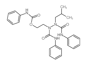 1,2-Hydrazinedicarboxamide,1-(2-methylpropyl)-N1,N2-diphenyl-2-[2-[[(phenylamino)carbonyl]oxy]ethyl]-结构式