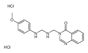 3-[[(4-methoxyanilino)methylamino]methyl]quinazolin-4-one,dihydrochloride Structure