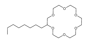 2-octyl-1,4,7,10,13,16-hexaoxacyclooctadecane Structure