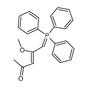 4-Methoxy-5-(triphenylphosphoranyliden)-3-penten-2-on结构式