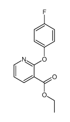 ethyl 2-(4-fluorophenoxy)nicotinate结构式