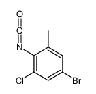 4-BROMO-2-CHLORO-6-METHYLPHENYL ISOCYANATE结构式