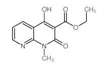 4-羟基-1-甲基-2-氧代-1,2-二氢-1,8-萘啶-3-羧酸乙酯结构式