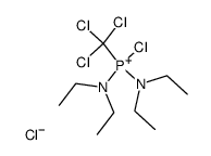 chlorobis(diethylamino)(trichloromethyl)phosphonium chloride结构式