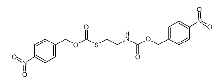 4-nitrobenzyl (2-((((4-nitrobenzyl)oxy)carbonyl)thio)ethyl)carbamate结构式