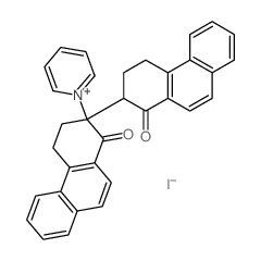 Pyridinium (9CI), 1-(1,2,3,3,4,4-hexahydro-1,1-dioxo(2, 2-biphenanthren)-2(1H)-yl)-, iodide structure