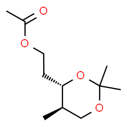 D-erythro-Pentitol, 2,4-dideoxy-4-methyl-3,5-O-(1-methylethylidene)-, acetate (9CI)结构式