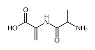 2-(DL-2-amino-propionylamino)-acrylic acid Structure