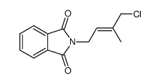 (E)-2-(4-chloro-3-methylbut-2-en-1-yl)isoindoline-1,3-dione结构式