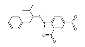 1-phenyl-3-methyl-2-butanone 2,4-dinitrophenylhydrazone Structure