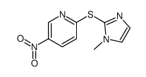 2-(1-Methyl-1H-imidazol-2-ylsulfanyl)-5-nitro-pyridine结构式