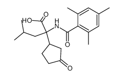 N-Mesitoyl-α-(3-oxocyclopentyl)leucin Structure