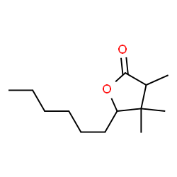2(3H)-Furanone,5-hexyldihydro-3,4,4-trimethyl-(9CI) Structure