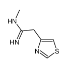 4-Thiazoleacetamidine,N-methyl- (8CI) Structure