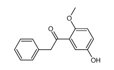 1-(5-hydroxy-2-methoxyphenyl)-2-phenylethan-1-one结构式