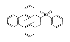 17,18-dimethyl-10-(phenylsulfonyl)-10,11-dihydro-5,9:12,16-di(metheno)benzo[14]annulene结构式