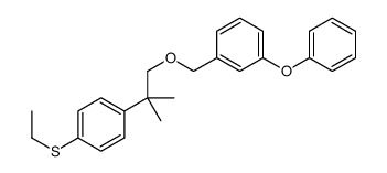 1-ethylsulfanyl-4-[2-methyl-1-[(3-phenoxyphenyl)methoxy]propan-2-yl]benzene Structure