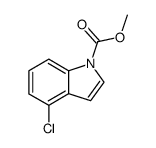 4-Chloro-1-methoxycarbonylindole结构式