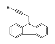 9-(3-bromoprop-2-ynyl)carbazole结构式