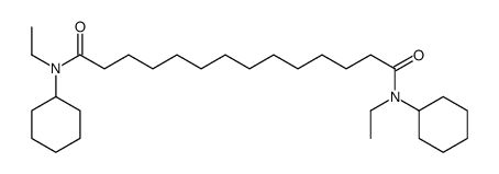 N,N'-dicyclohexyl-N,N'-diethyltetradecanediamide Structure