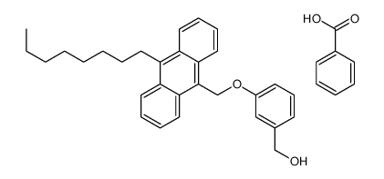 benzoic acid,[3-[(10-octylanthracen-9-yl)methoxy]phenyl]methanol结构式
