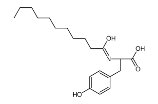 (2S)-3-(4-hydroxyphenyl)-2-(undecanoylamino)propanoic acid Structure