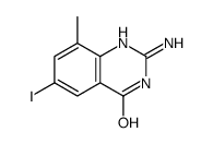 2-amino-6-iodo-8-methyl-1H-quinazolin-4-one结构式